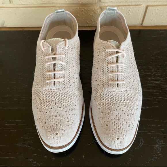 Cole Haan Original Grand Wingtip Oxford Shoes Womens Size 9.5 Pink Stitch Lite - Picture 3 of 7